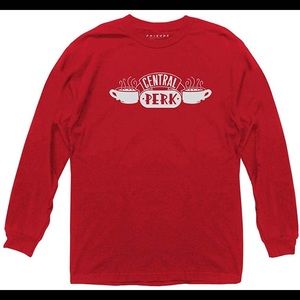 Friends central perk tshirt small red NEW